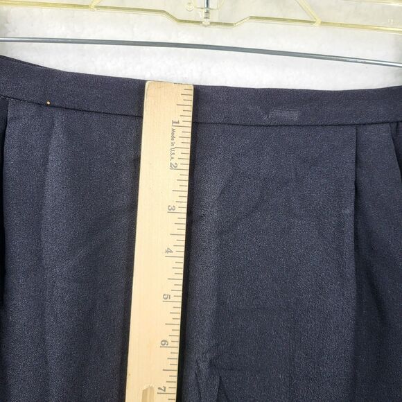 VALENTINO BOUTIQUE womens 6 black straight skirt with button slit - Picture 9 of 11